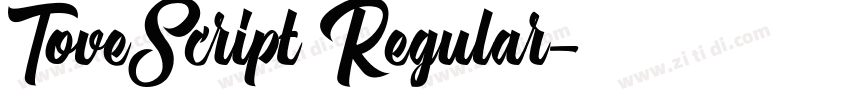 ToveScript Regular字体转换 ToveScript Regular字体转换